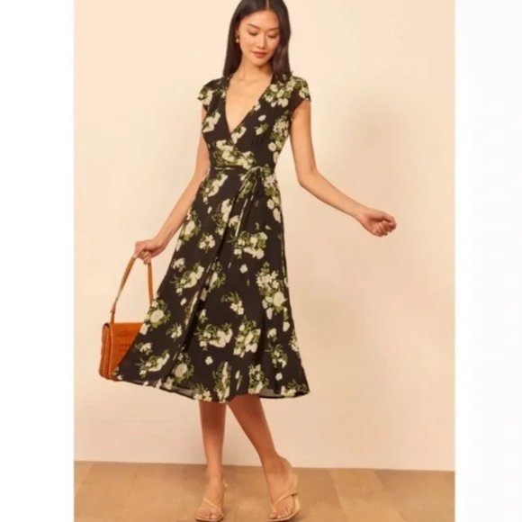 Reformation Dresses & Skirts - NWT Reformation Carina Wrap Dress In Celeste Size M #762